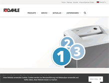 Tablet Screenshot of dahle-office.com